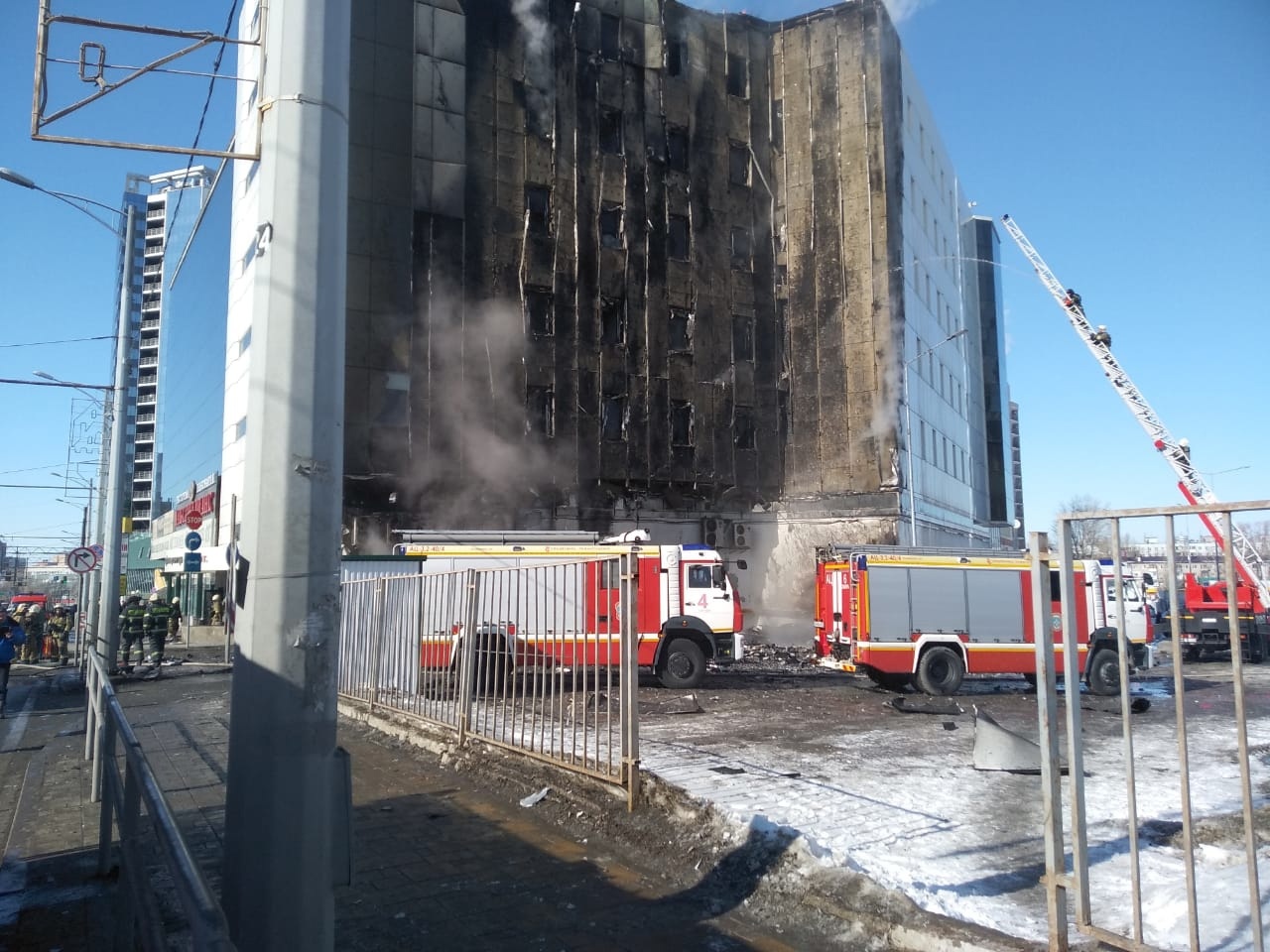 Видео пожара в 